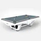 Riley England 8ft Ray Tournament American Pool Table – White/Bankers Grey