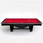 Riley England 9ft Ray Tournament American Pool Table – Black/Red