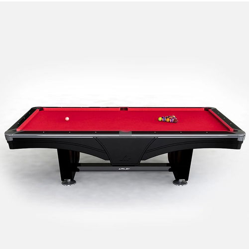 Riley England 9ft Ray Tournament American Pool Table – Black/Red