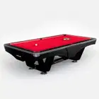 Riley England 9ft Ray Tournament American Pool Table – Black/Red
