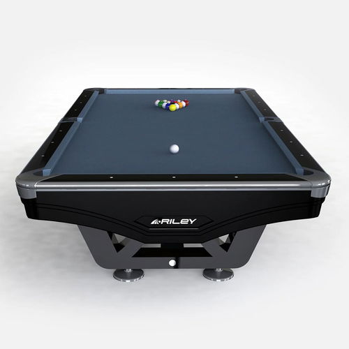 Riley England 9ft Ray Tournament American Pool Table – Black/Cadet Blue