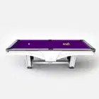 Riley England 9ft Ray Tournament American Pool Table – White/Purple