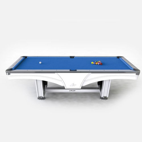 Riley England 9 Feet Ray Tournament American Pool Table – White/Royal Blue