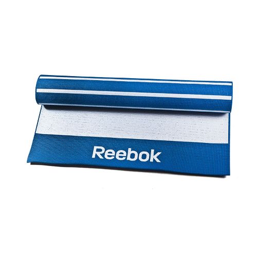 Reebok Fitness Double Sided 4mm Yoga Mat-Stripes-Blue