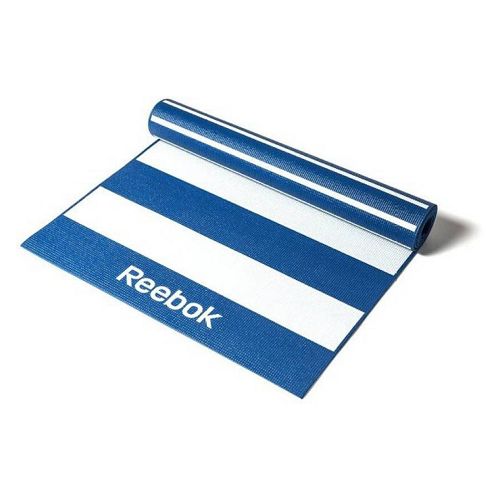 Reebok Fitness Double Sided 4mm Yoga Mat-Stripes-Blue