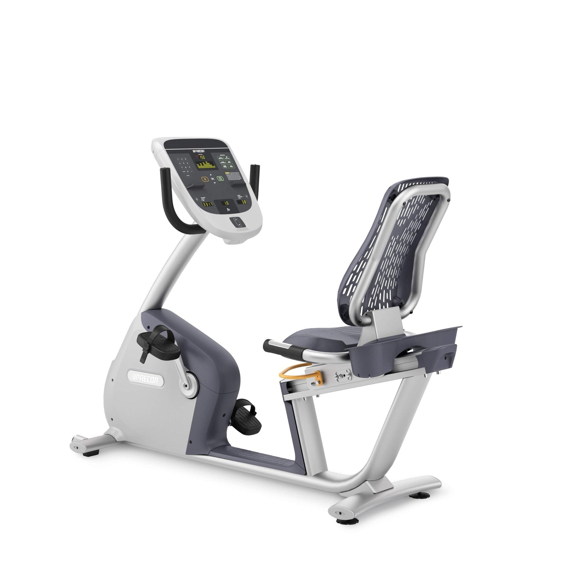 Precor RBK 615 Recumbent Bike: Step - Through Design Air Flex Comfort