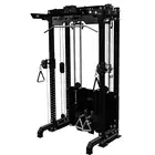 ريب فيتنس جهاز التدريب الوظيفي Compact Ares 2.0 باللون الأسود المعدني | نظام بأربعة أعمدة - 93 Inch