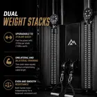 ريب فيتنس جهاز التدريب الوظيفي REP Fitness Compact Ares 2.0 | باللون الأسود المعدني | نظام بأربعة أعمدة