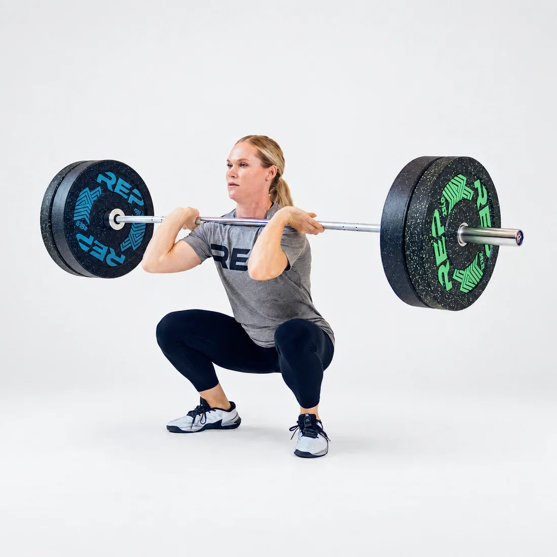 Athlete training with REP Fitness Colorado Bar Hard Chrome Edition