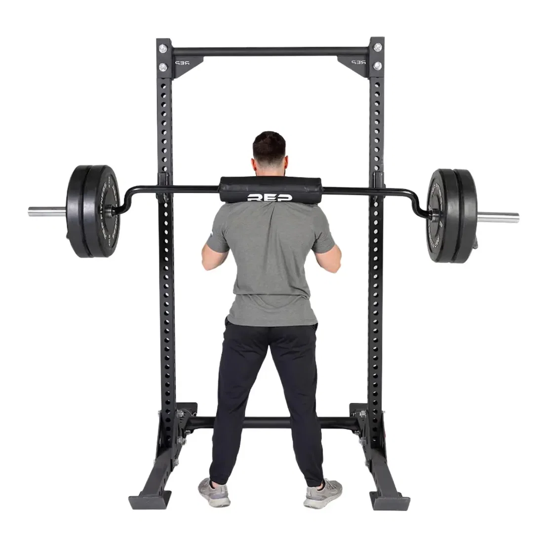 Athlete using REP Fitness Safety Squat Bar