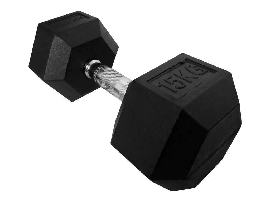 Force USA Rubber Hex Dumbbells Pair - 1  Kg