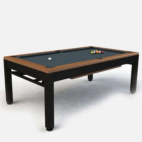 Riley England 7 Feet Continental American Pool Table with Benches and Dining Top.