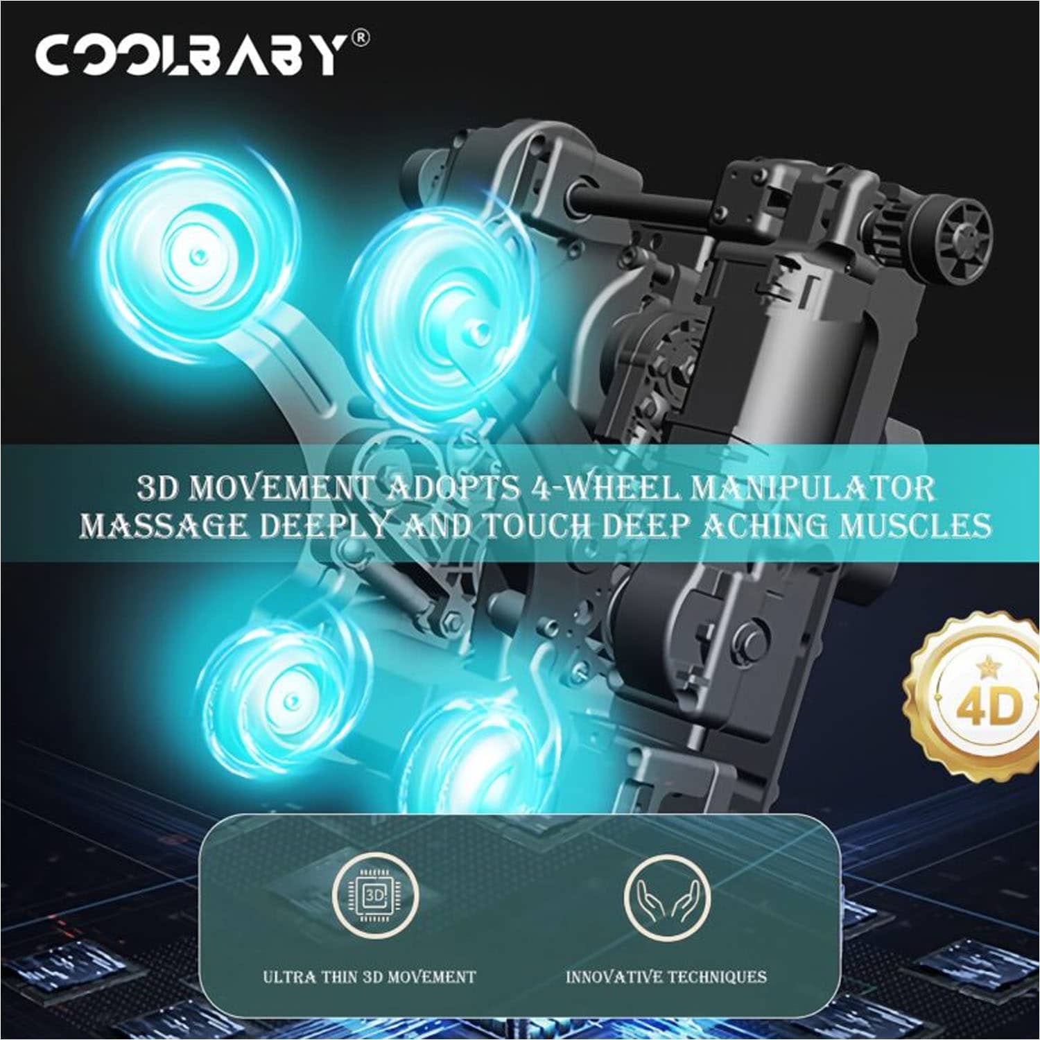 CoolBaby RK1912 Fully Automatic Multifunctional Electric Massage Chair