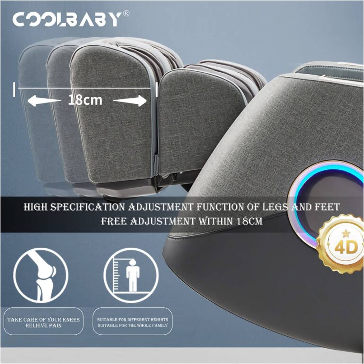 CoolBaby RK1912 Fully Automatic Multifunctional Electric Massage Chair