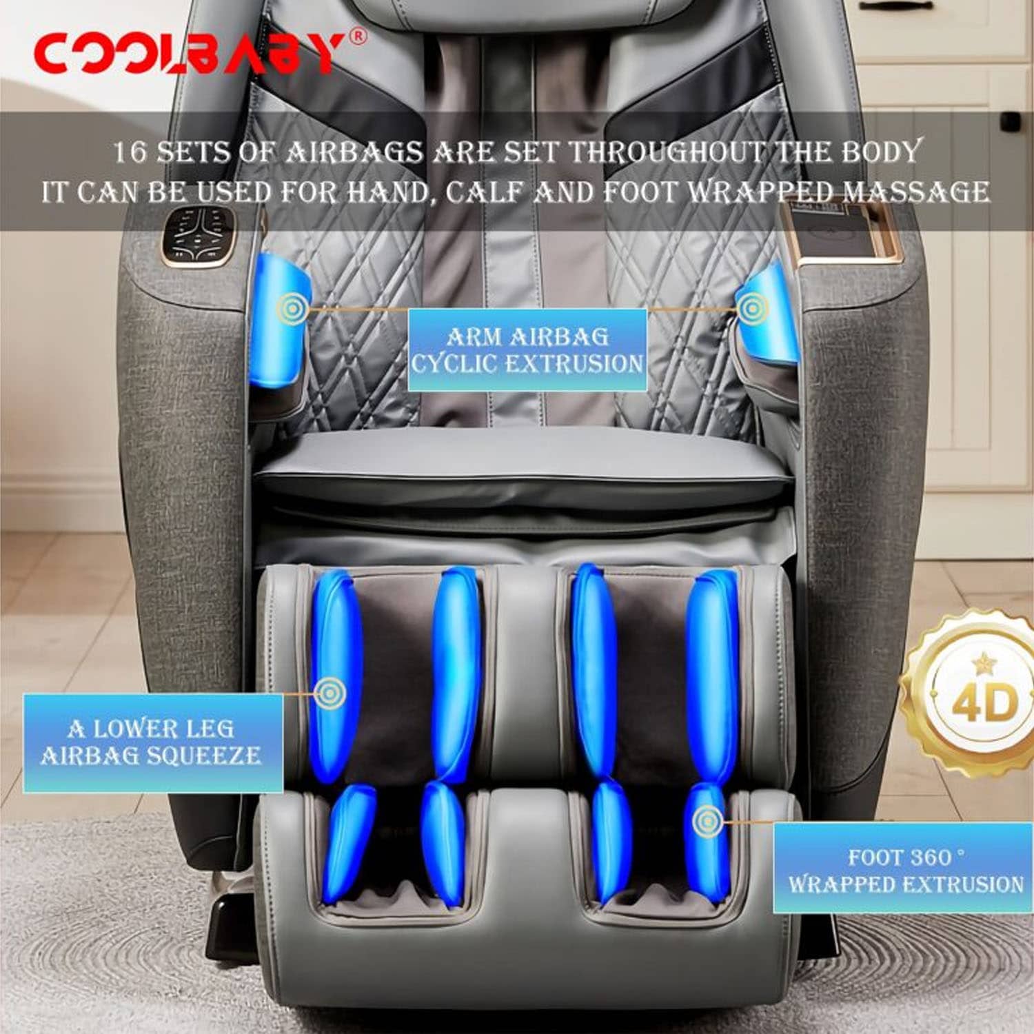 CoolBaby RK1912 Fully Automatic Multifunctional Electric Massage Chair