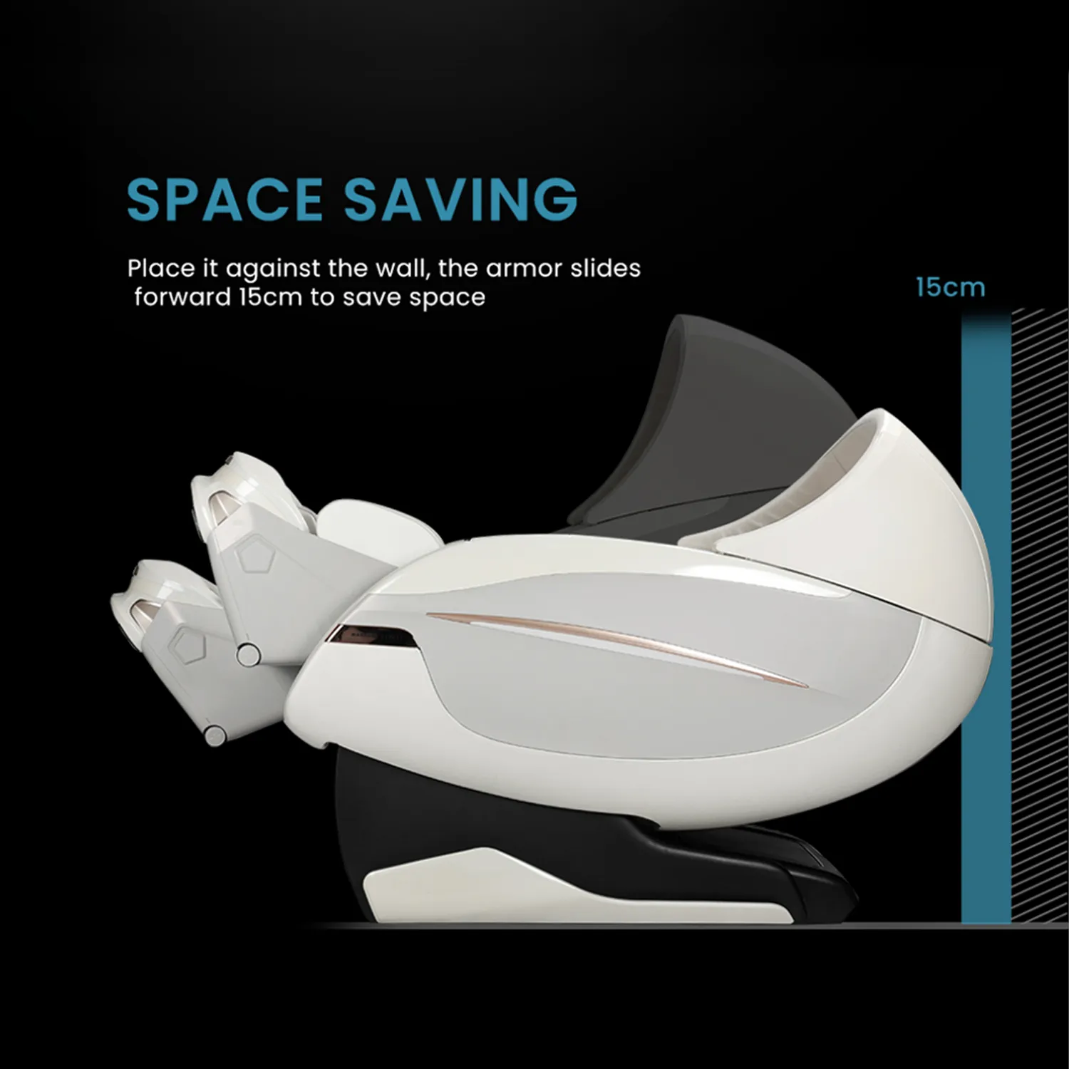 Nourest RoboX 5D Sonic Wave Roller Massage Chair - Black