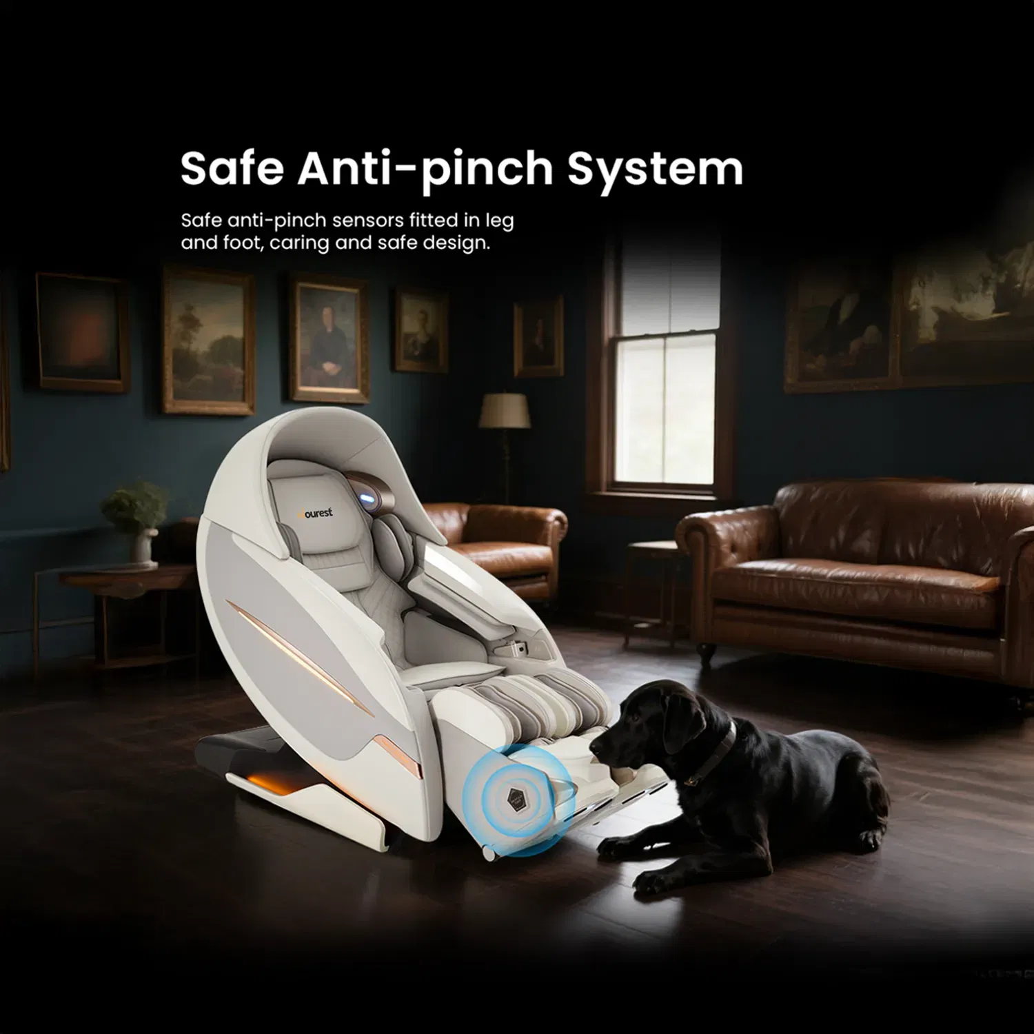 Nourest RoboX 5D Sonic Wave Roller Massage Chair - Black