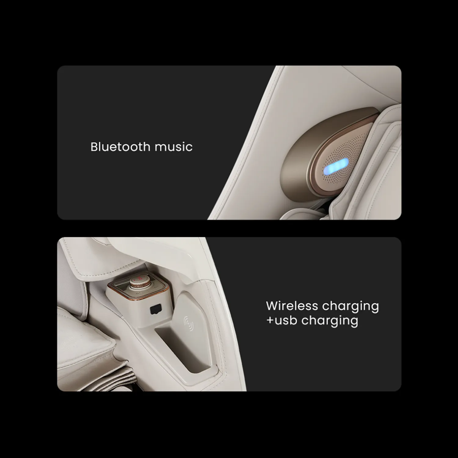 Nourest RoboX 5D Sonic Wave Roller Massage Chair - Black