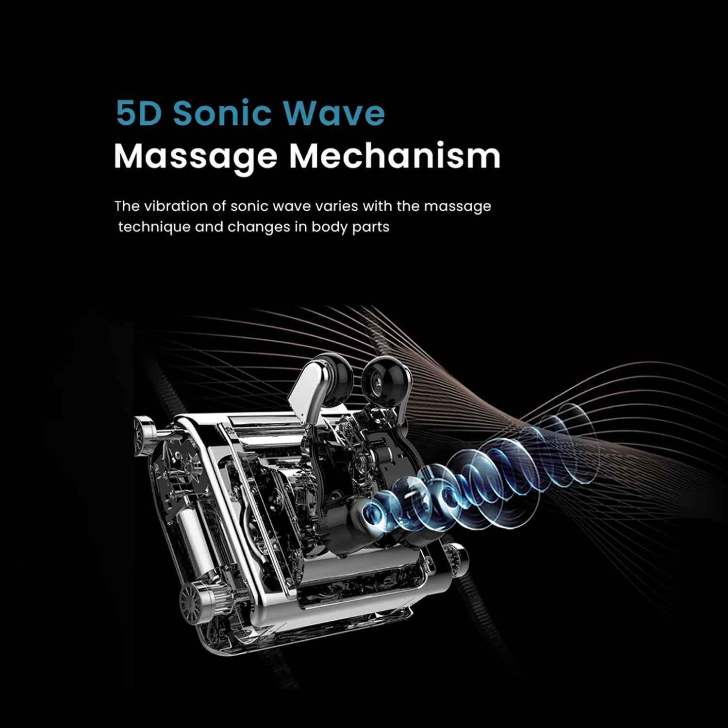 Nourest RoboX 5D Sonic Wave Roller Massage Chair - Black