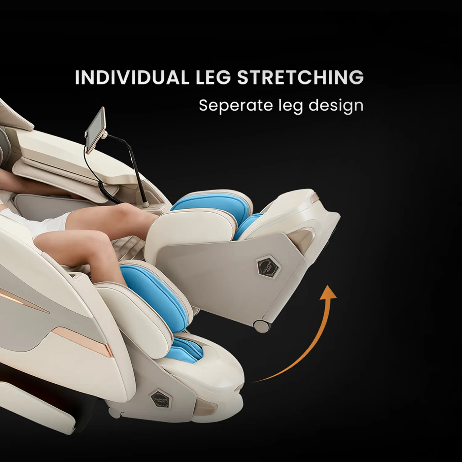 Nourest RoboX 5D Sonic Wave Roller Massage Chair - Black