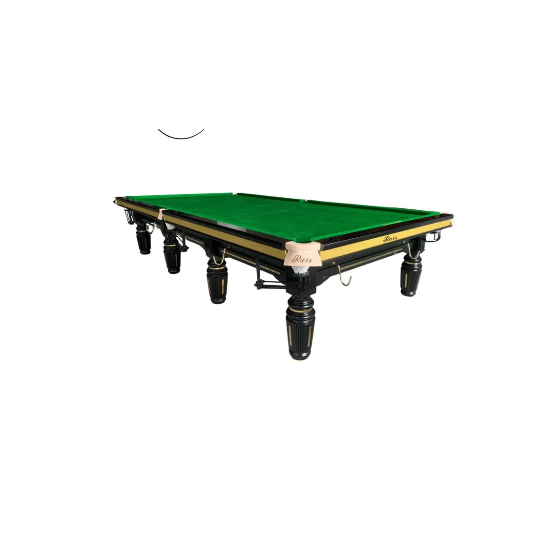 Rais Professional snooker table 12ft Steel Cushion (Black and Golden line)