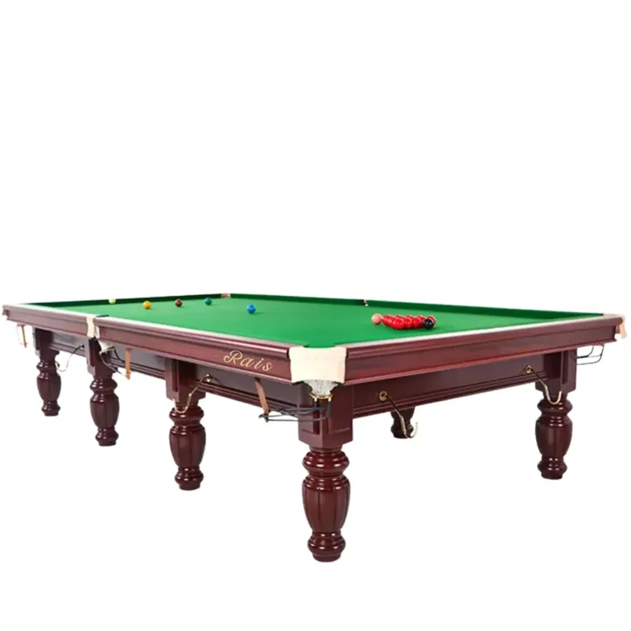 Rais Rais Professional Snooker Table 12 Ft Steel Cushion/ Mahogany