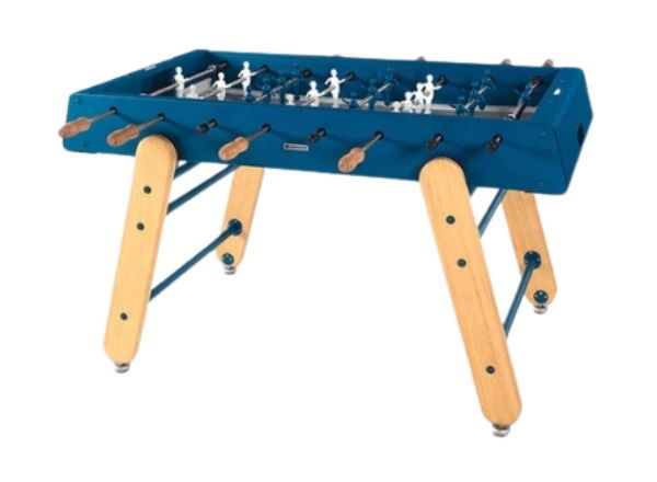 آر إس برشلونة طاولة كرة قدم منزلية Rs4 هيكل فولاذي داخلي مع خشب إيروكو - Blue