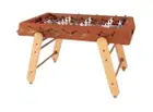 RS Barcelona Rs4 Home Foosball Table Indoor Steel Structure W/ Iroko Wood - Terracotta