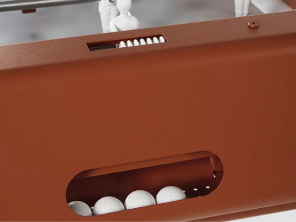 آر إس برشلونة طاولة كرة قدم منزلية Rs4 هيكل فولاذي داخلي مع خشب إيروكو - Terracotta