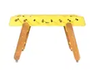 RS Barcelona Rs4 Home Foosball Table Indoor Steel Structure W/ Iroko Wood - Yellow