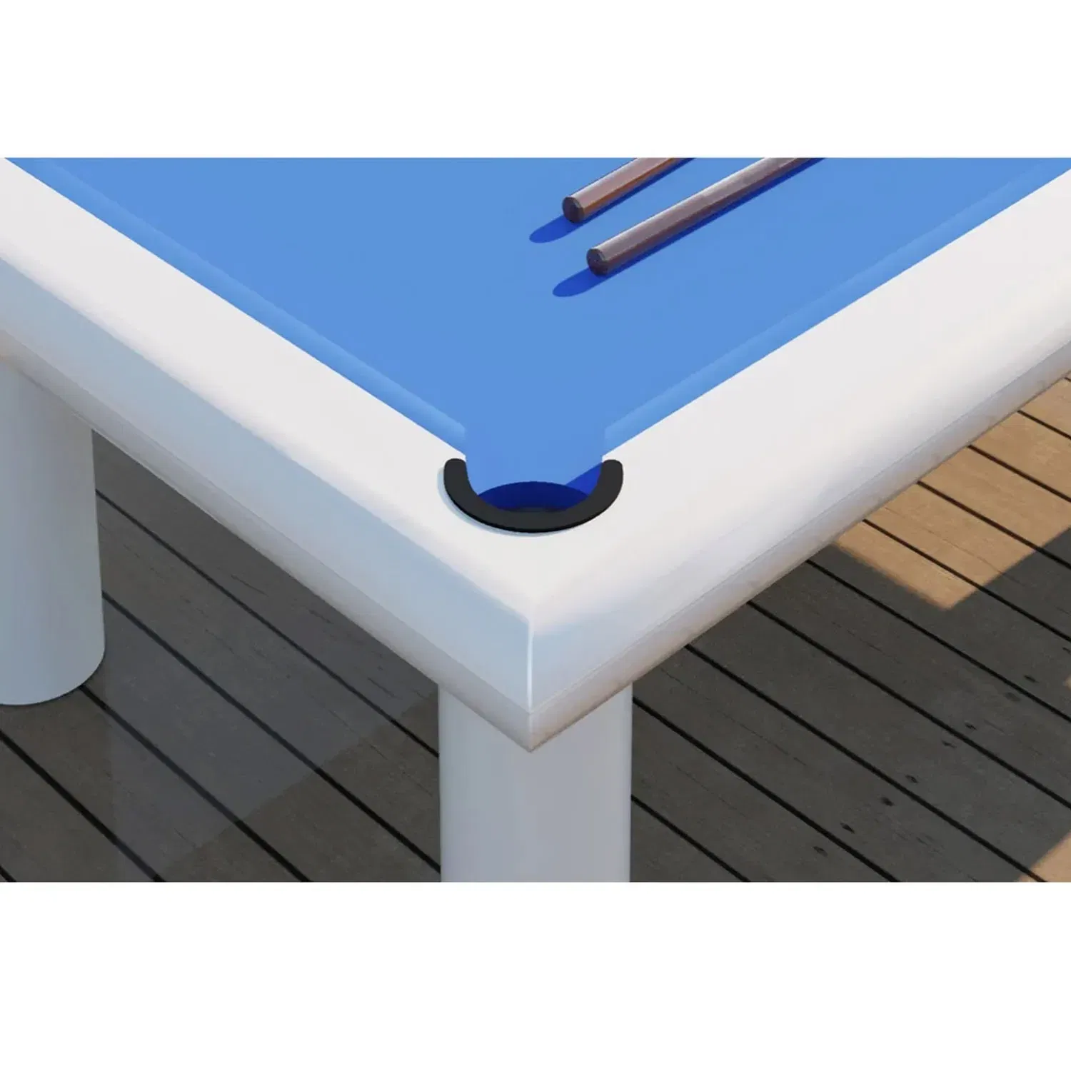 Rais  8 Feet Outdoor Pool Table - White 