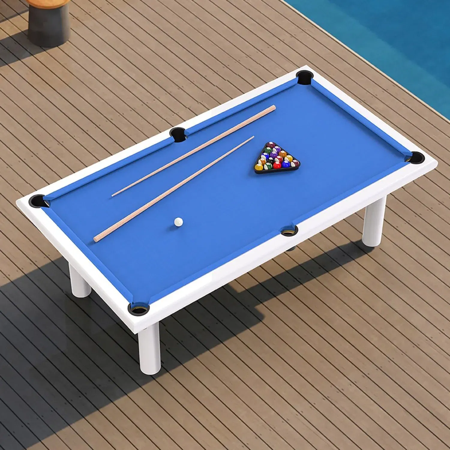 Rais  8 Feet Outdoor Pool Table - White 