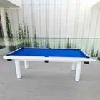 Rais  8 Feet Outdoor Pool Table - White 