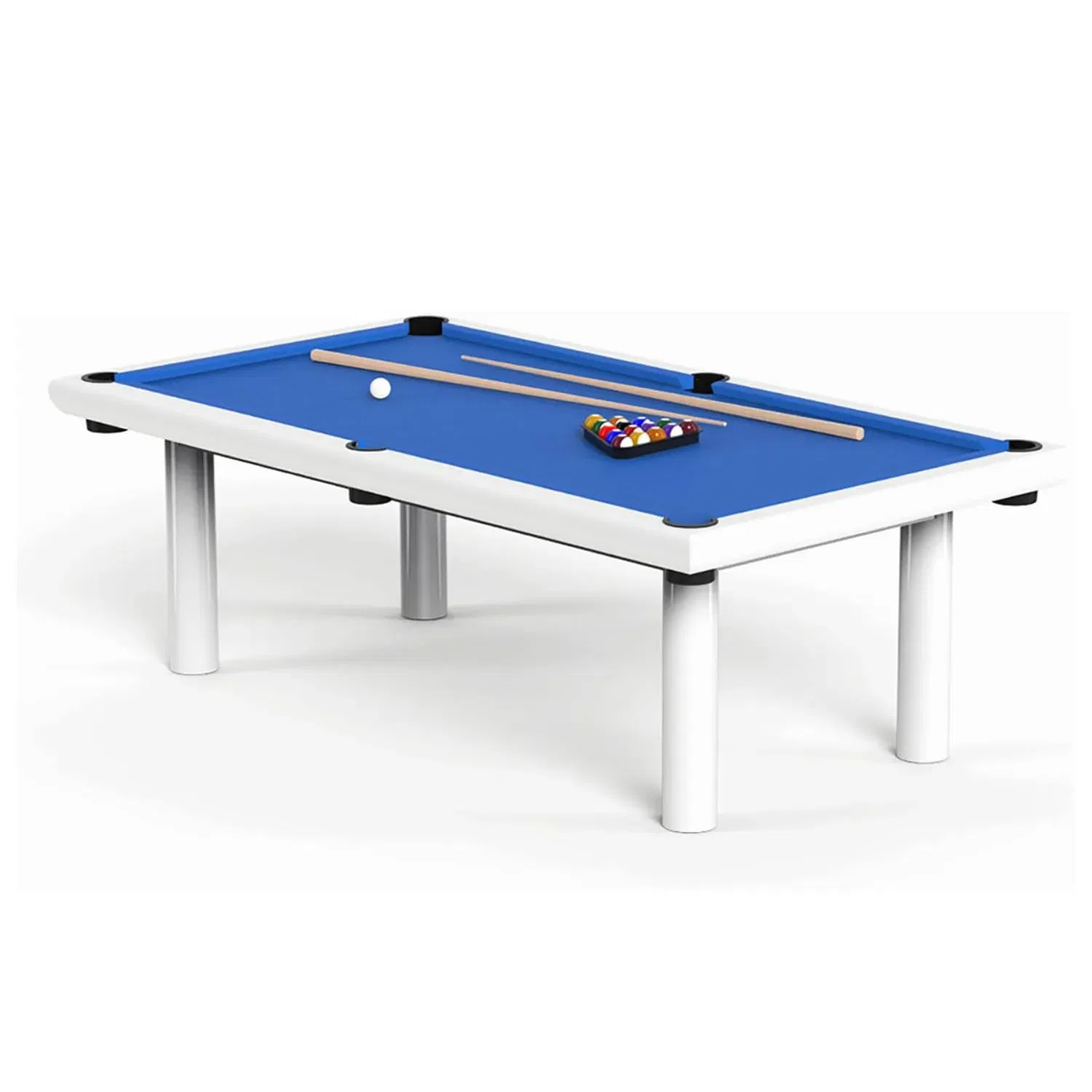 Rais  8 Feet Outdoor Pool Table - White 