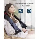 Aront Shiatsu Back Neck Massager Shoulder Massage Electric with Heat and Timing Function