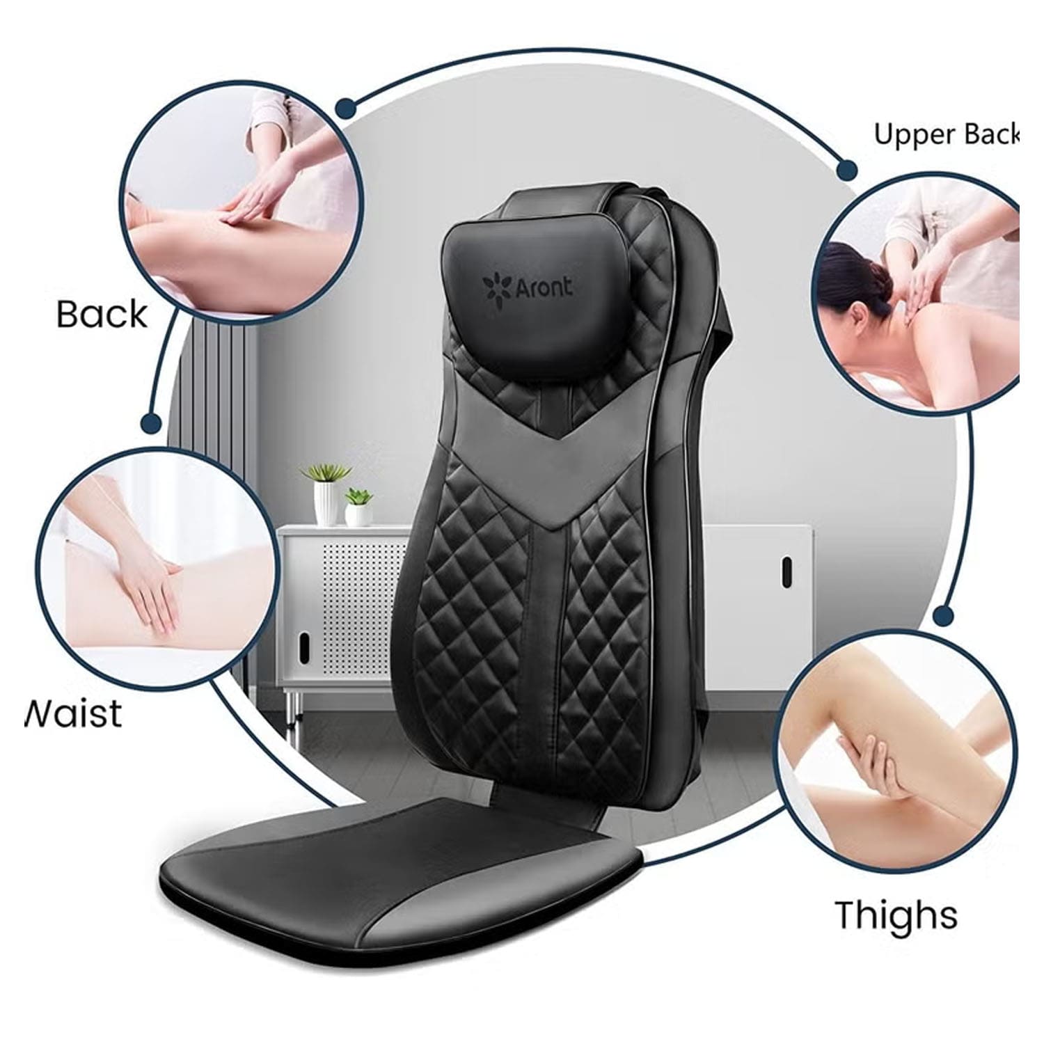 أرونت جهاز مساج الظهر بالحرارة RT2172 - رمادي - Black