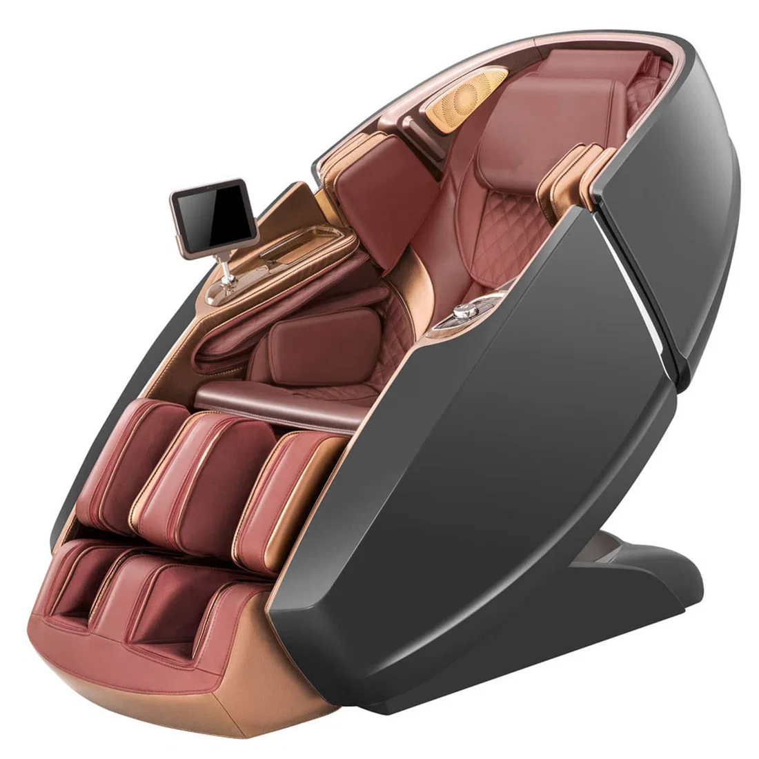 Rotai RT8900 Luxury Dual Core Music Massage Chair - Black-Red
