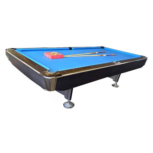 Rais 8ft Pool Table - Ball Return System-Black