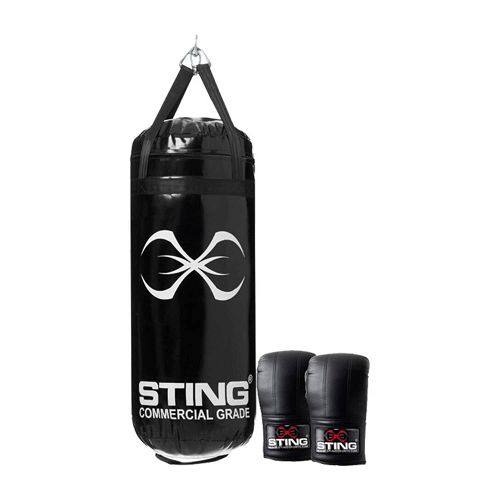 Sting Ripstop 30D Punch Bag Combo Kit Black 3ft