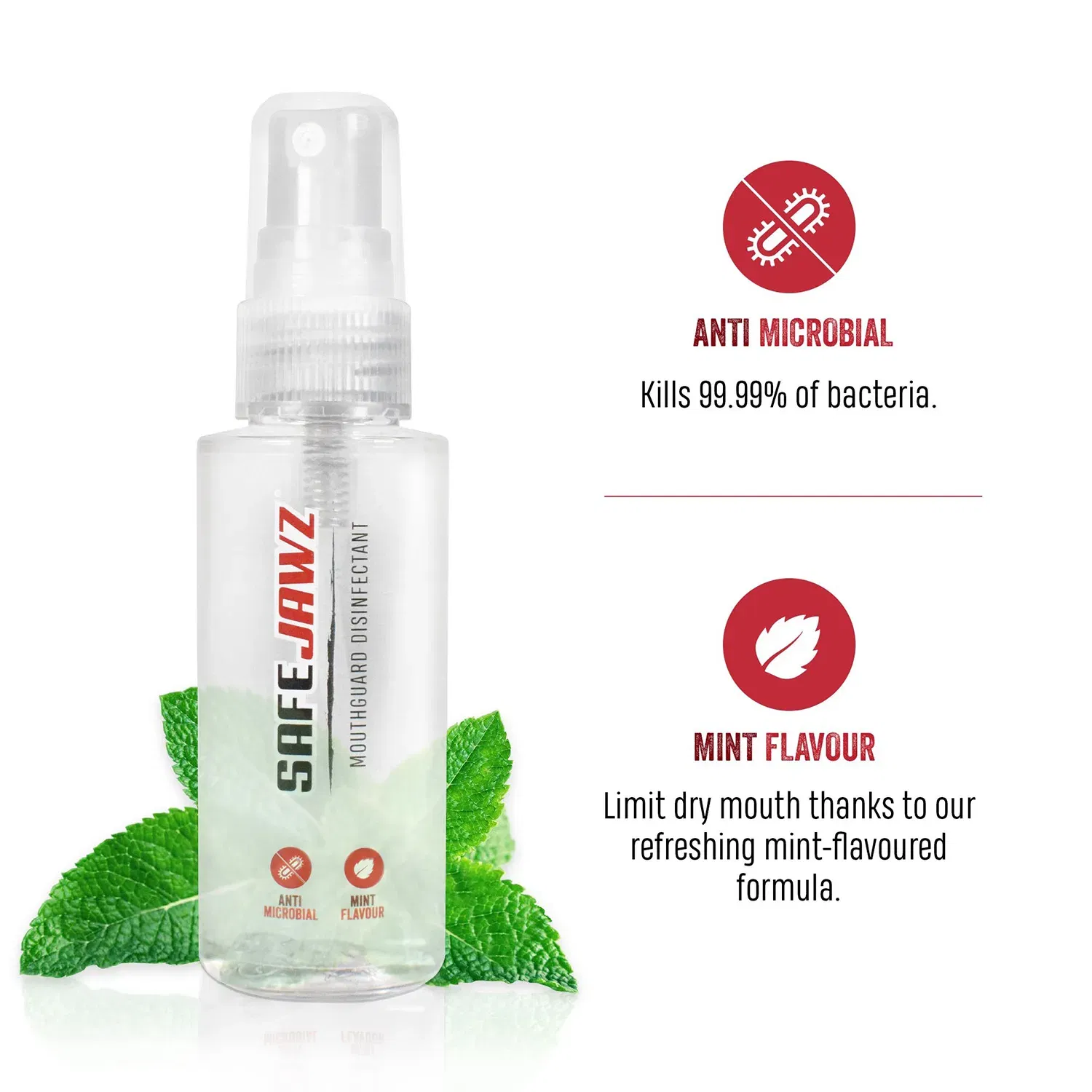 SAFEJAWZ Mouthguard Disinfectant Spray - 50ml