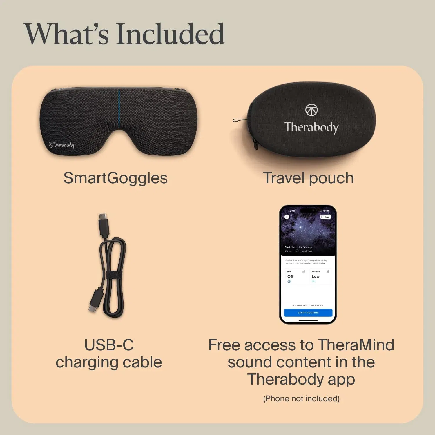 Therabody SmartGoggles (2nd Generation) - Black