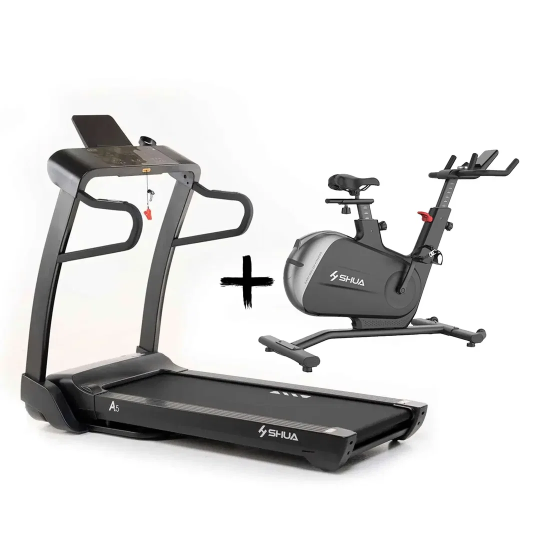 شوا A5 Semi Commercial Treadmill And B596 Spinning Bike