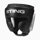 Sting Armalite Full Face Boxing Head Guard - Black / Silver - Medium