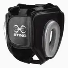 Sting Armalite Full Face Boxing Head Guard - Black / Silver - Large