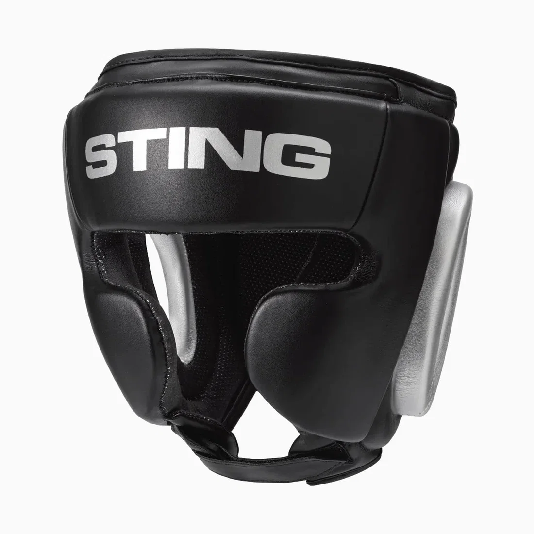 Sting Armalite Full Face Boxing Head Guard - Black / Silver - Extra Large