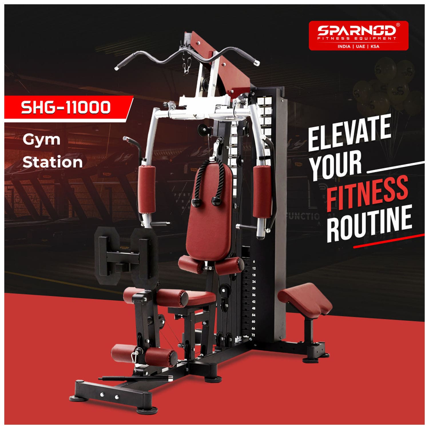 سبارنود للياقة البدنية SHG-11000 صالة ألعاب رياضية منزلية فاخرة متعددة الوظائف 