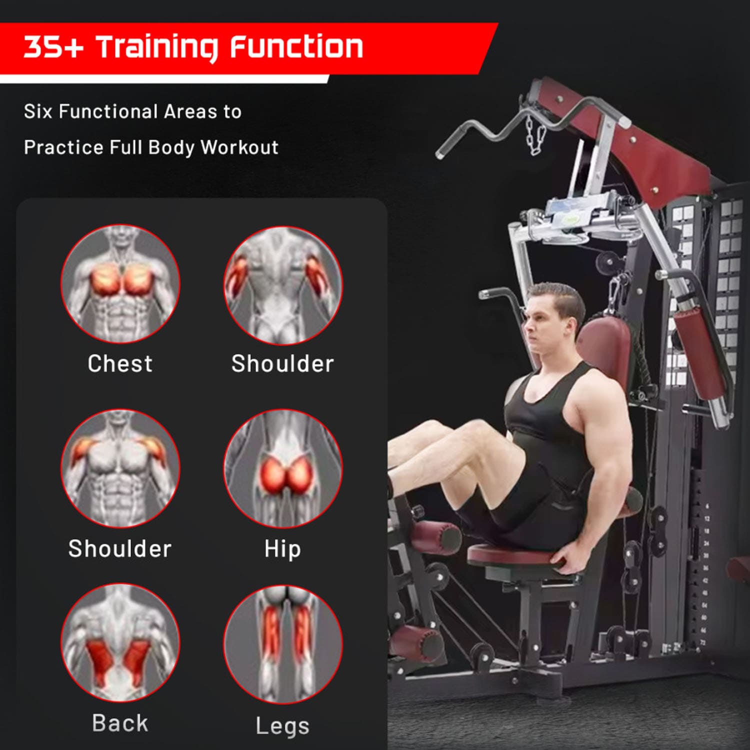 سبارنود للياقة البدنية SHG-11000 صالة ألعاب رياضية منزلية فاخرة متعددة الوظائف 