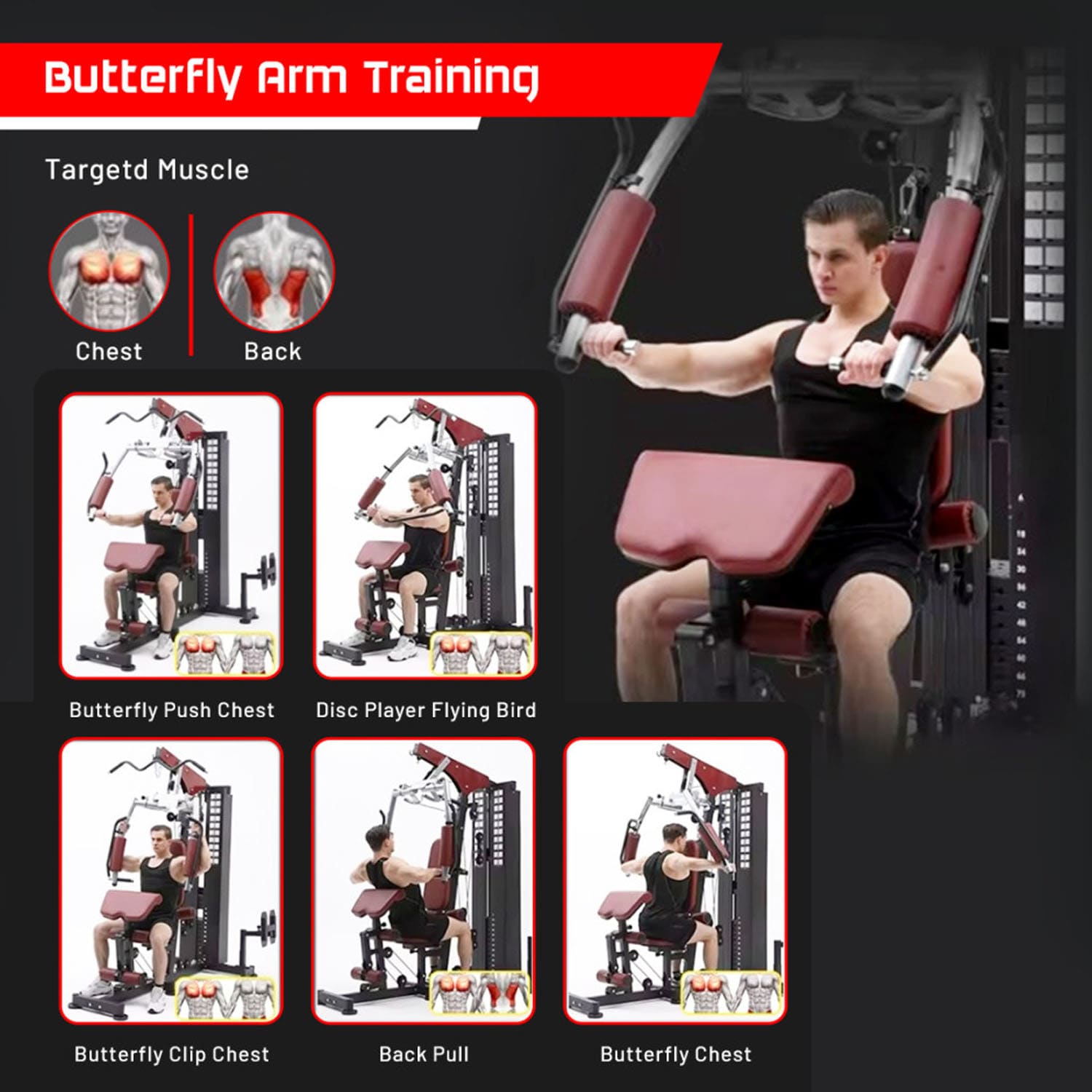 سبارنود للياقة البدنية SHG-11000 صالة ألعاب رياضية منزلية فاخرة متعددة الوظائف 