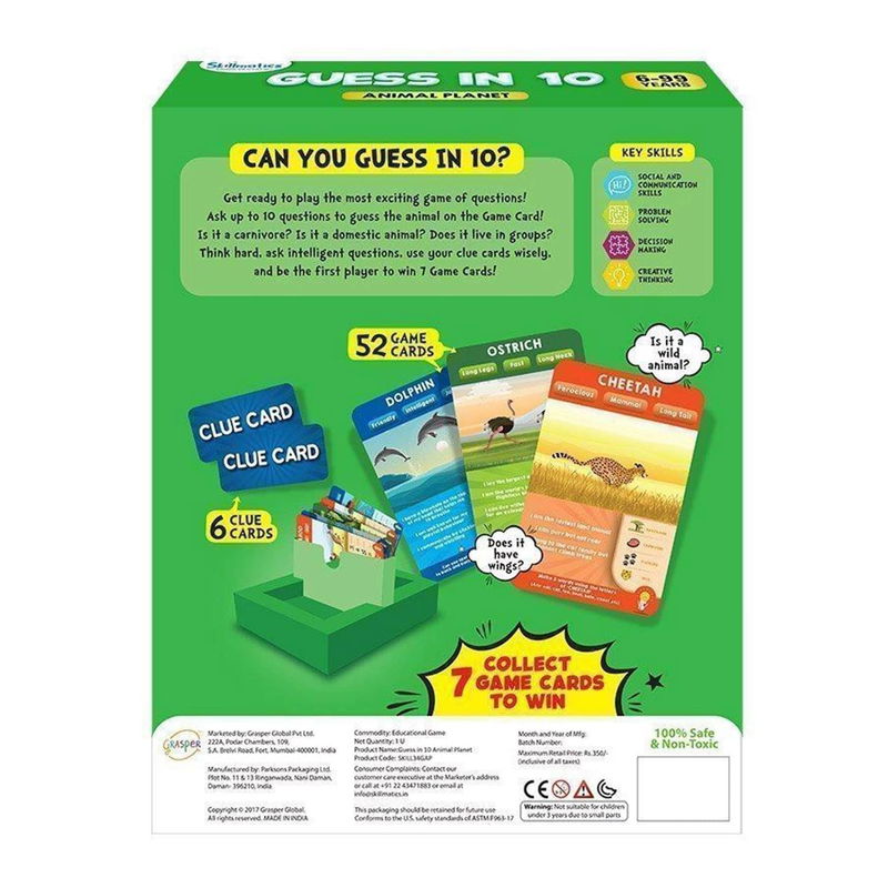 Guess In 10 Animal Planet Skillmatics Guess In 10 Animal Planet