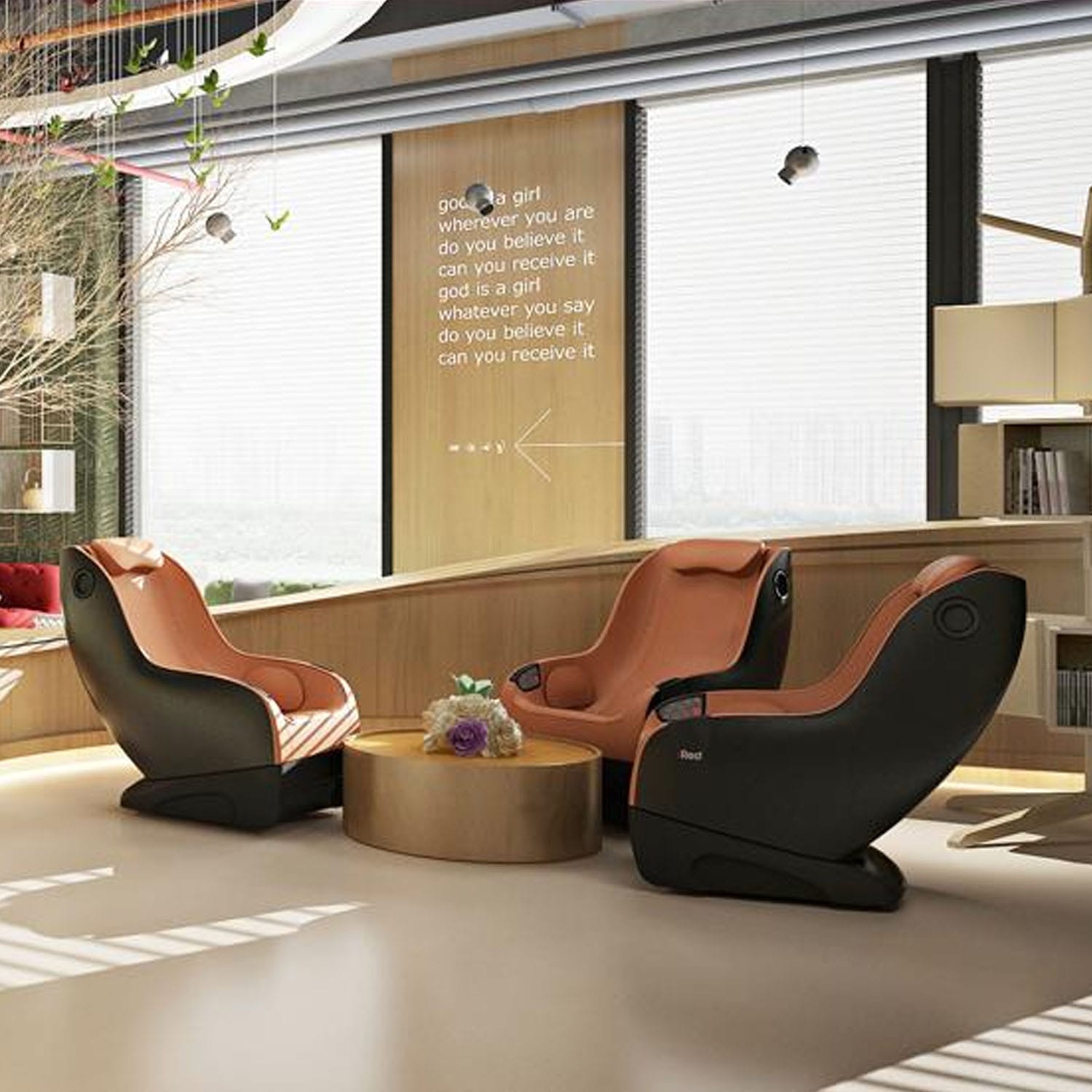 iRest A150 Massage Chair with 3d Rollers & Bluetooth - Coffee